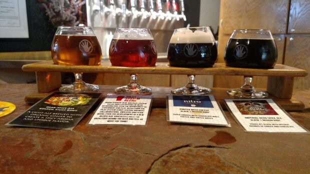 left hand brewry flight