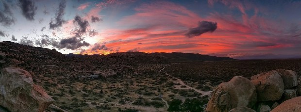 Sunset at Indian Bread Rocks Recreation Area