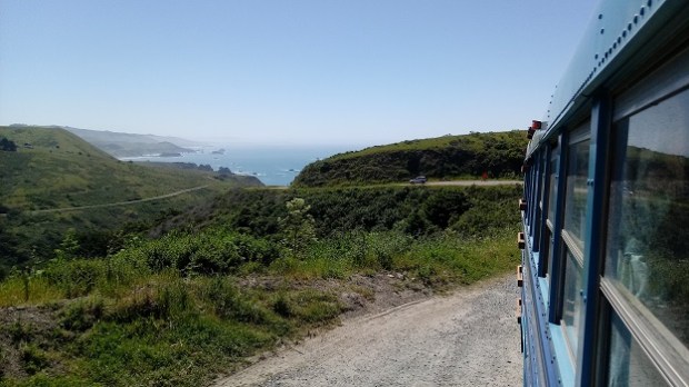 Driving Highway 1 in Converted School Bus